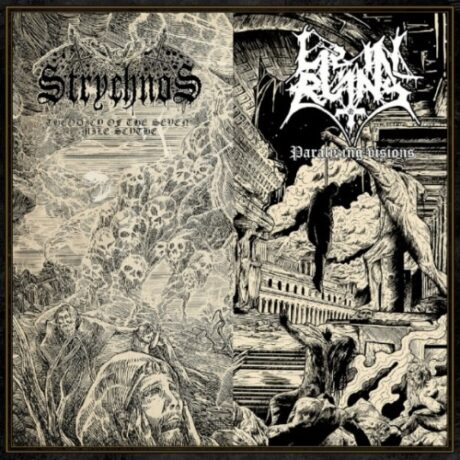LIE IN RUINS / STRYCHNOS - Paralyzing Visions / Theodicy of the Seven Mile Scythe