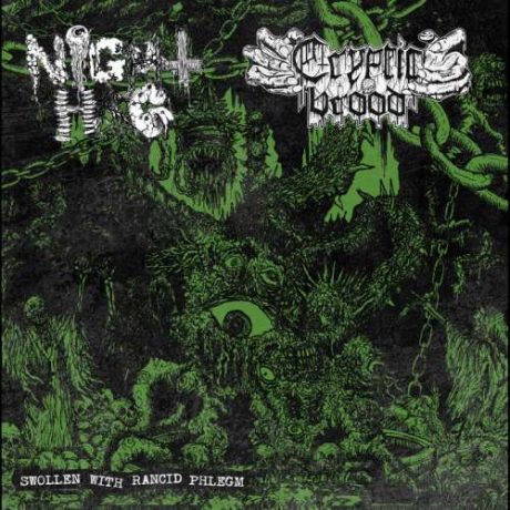 CRYPTIC BROOD / NIGHT HAG - Swollen with Rancid Phlegm